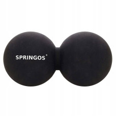 Масажний м"яч подвійний Springos Lacrosse Double Ball 130х65 мм, код: FA0053