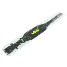 Пояс атлетичний шкіряний Velo S ширина-15см, чорний-салатовий, код: VL-9739_S