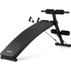 Похила лава для тренувань преса Gymtek XL200 з еспандерами для дому,код: 5905884426982