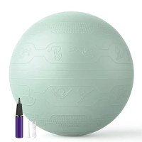 М’яч для фітнесу WCG Balance Pro 65 см Anti-Burst до 500 кг з насосом, світло-зелений, код: W-FB-BP65-LG