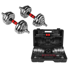 Гантелі хром у кейсі BioGym 2x15кг, код: 80054/30-WS