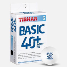 М”ячі для настільного тенісу Tibhar Basic 40+ SYNTT NG 6 шт (85511200), код: 931890-SVA