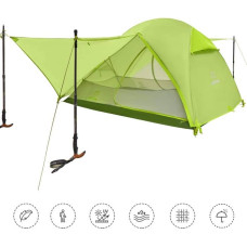 Ультралегкий намет Atepa Hiker II, 2100х1250х1050мм, світло-жовтогарячий, код: AT2002_Light Orange