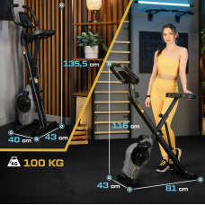 Велотренажер Trex Sport TX-340XB BRIZ магнітний сірий, код: 5902308232488