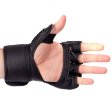 Рукавички для змішаних єдиноборств MMA Zelart XS, чорний, код: BO-5699_XSBK
