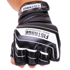Рукавиці для змішаних єдиноборств MMA Fistrage XL, чорний, код: VL-4296_XLBK