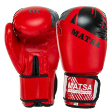 Боксерські рукавиці Matsa 12 унцій, червоний, код: MA-7301_12R