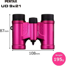 Бінокль Pentax UD 9x21 Pink (61815), код: 930264-SVA