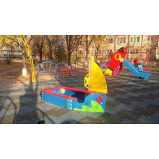Пісочний двір InterAtletika Човник 2066х948х1392 мм, код: TE318-SM