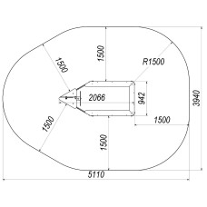 Пісочний двір InterAtletika Човник 2066х948х1392 мм, код: TE318-SM