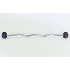 Штанга фіксована BioGym Rubber Hexagon Barbell 25 кг, код: TA-6231-25