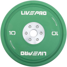 Бамперний диск гумовий LiveUp ø50.5мм, 10кг, зелений, код: LP8335-10
