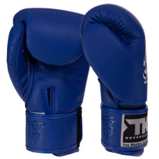 Рукавички боксерські Top King шкіряні L, синій, код: TKBGKC_L_BL-S52