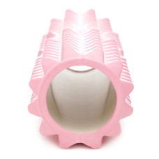 Масажний ролик (валік) Cornix EVA 450x140 мм, світло-рожевий, код: XR-0336