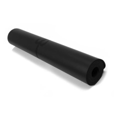 Килимок для йоги професійний EasyFit Pro каучук 5 мм, чорний, код: EF-1925-BK-EF