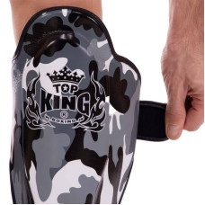 Захист гомілки та стопи для єдиноборств Top King Empower Camouflage M камуфляж сірий, код: TKSGEM-03_MGR-S52