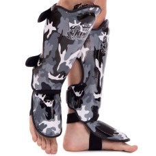 Захист гомілки та стопи для єдиноборств Top King Empower Camouflage M камуфляж сірий, код: TKSGEM-03_MGR-S52