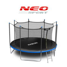 Батут Neo-Sport з внутрішньою сіткою 12 футів 374 см чорно-синій, код: NS-12W241-IN