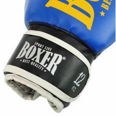 Боксерські рукавиці Boxer New 14 унцій, синій, код: 2022-N_14BL
