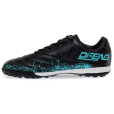 Сороконіжки футбольні Difeno розмір 43 (28см), чорний-бірюзовий, код: 191028A-4_43BK