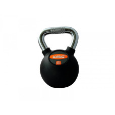 Гиря LiveUp Rubber Kettel Dumbell 20 кг, чорний, код: 6951376138764