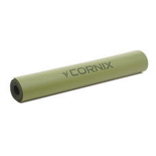 Килимок для йоги та фітнесу Cornix PU 1830x680x4 мм, зелений, код: XR-0321