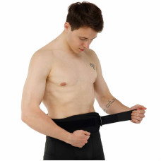 Пояс атлетичний посилений регульований Ezous Weight Lifting Belt розмір S, чорний, код: O-05_S