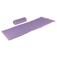 Килимок акупунктурний з валиком SportVida Аплікатор Кузнєцова 1300x500х25 мм, Purple/Purple, код: SV-HK0411