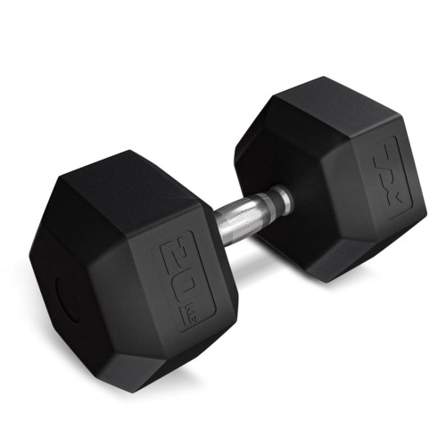 Гантеля шестигранна прогумована TX-200RD Trex Sport 20кг, код: 5902308232297