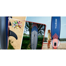 Надувна SUP дошка Thunder Steel з веслом, 3650х760х150 мм, червоний, код: SUP-STEEL-RED