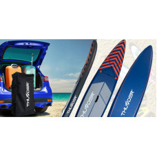 Надувна SUP дошка Thunder Steel з веслом, 3650х760х150 мм, червоний, код: SUP-STEEL-RED