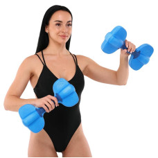 Гантелі для аквафітнесу та аквааеробіки аква-гантелі Aqua Dumbbells MadWave Aquaaerobics Pair 2шт, синій, код: M082503_BL