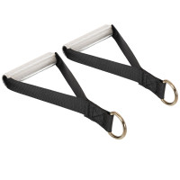 Ручки для тяги рукоятки для тренажерів Record Aluminum Handles 2шт, чорний, код: FI-4770