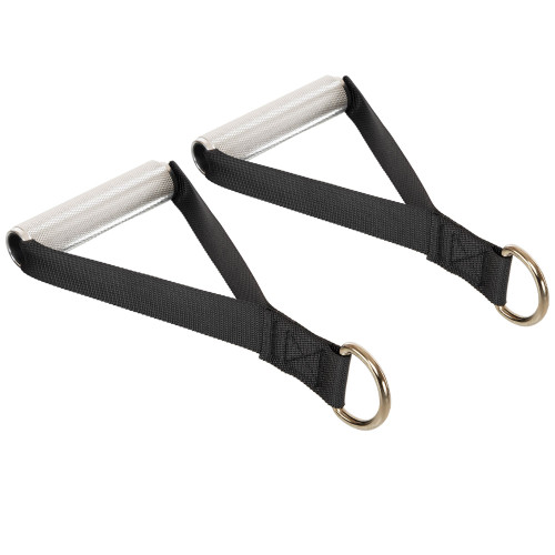 Ручки для тяги рукоятки для тренажерів Record Aluminum Handles 2шт, чорний, код: FI-4770