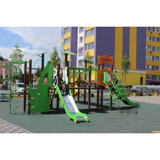 Ігровий комплекс InterAtletika Панда-М, 8450х8169х3132 мм, код: T907М-SM