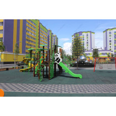 Ігровий комплекс InterAtletika Панда-М, 8450х8169х3132 мм, код: T907М-SM