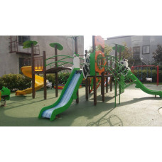 Ігровий комплекс InterAtletika Панда-М, 8450х8169х3132 мм, код: T907М-SM