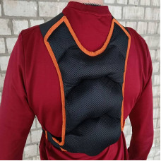 Жилет-обтяжувач EasyFit JetPack 10 кг з металевими кульками, код: EF-JP-0010-EF