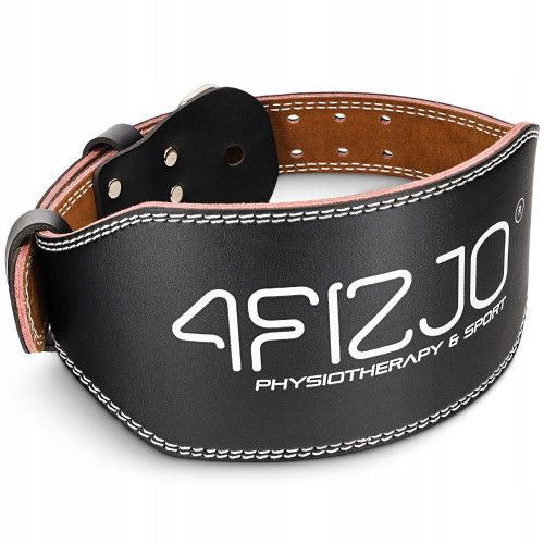 Пояс для важкої атлетики 4Fizjo шкіряний, розмір S, чорний, код: P-5905973404297