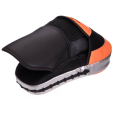 Лапа вигнута FitBox для боксу та єдиноборств 25x18,5x4,5см 2шт, чорний-помаранчевий, код: BO-2885_BKOR-S52