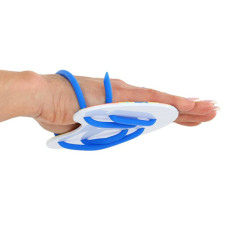 Лопатки вісімки для плавання ласти для рук MadWave Finger Fun, синій, код: M074303_BL