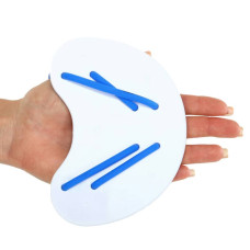 Лопатки вісімки для плавання ласти для рук MadWave Finger Fun, синій, код: M074303_BL