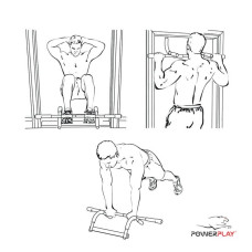 Турнік дверний багатофункціональний PowerPlay Pull UP Pro, код: PP_4129