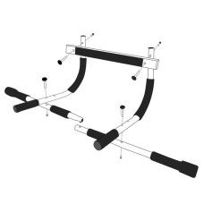 Турнік дверний багатофункціональний PowerPlay Pull UP Pro, код: PP_4129