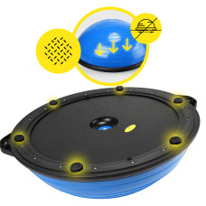 Балансувальна платформа (півсфера) Cornix Bosu Ball 58 см з еспандерами Blue, код: XR-0457