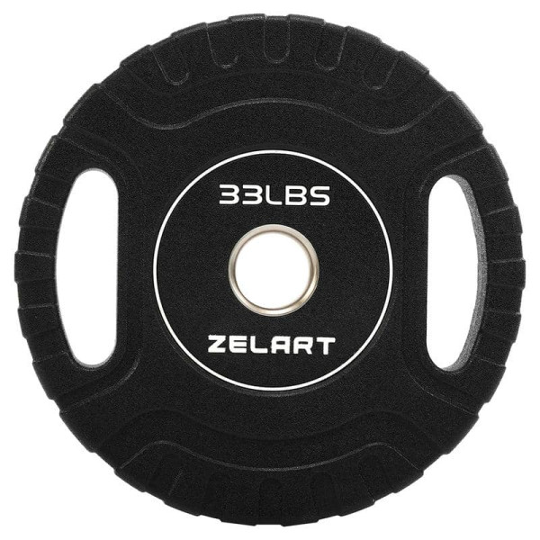 Блини диски CPU покриття 2 Handle металева втулка Zelart ø51мм, 15кг ,чорний, код: TA-3438-15