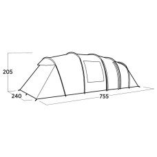 Намет восьмимісний Easy Camp Leka Twin 8 (120493), код: 931555-SVA