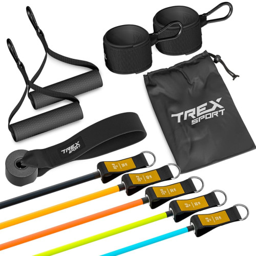 Набір резинок з еспандерами Trex Sport TX-050TSV чорний, код: 5902308237339