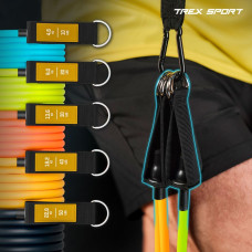 Набір резинок з еспандерами Trex Sport TX-050TSV чорний, код: 5902308237339
