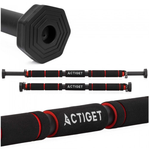 Турнік розсувний Actiget 62-100 см Black/Red, код: ACT0167